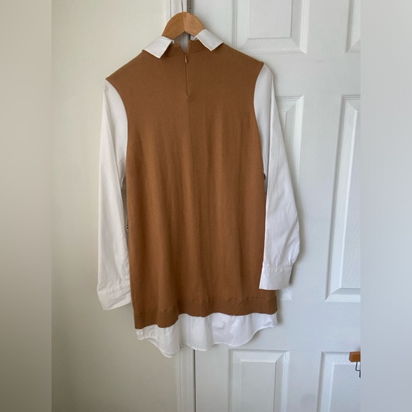 NWT STAUD Fern Dress - tan/white - small - Picture 3 of 5